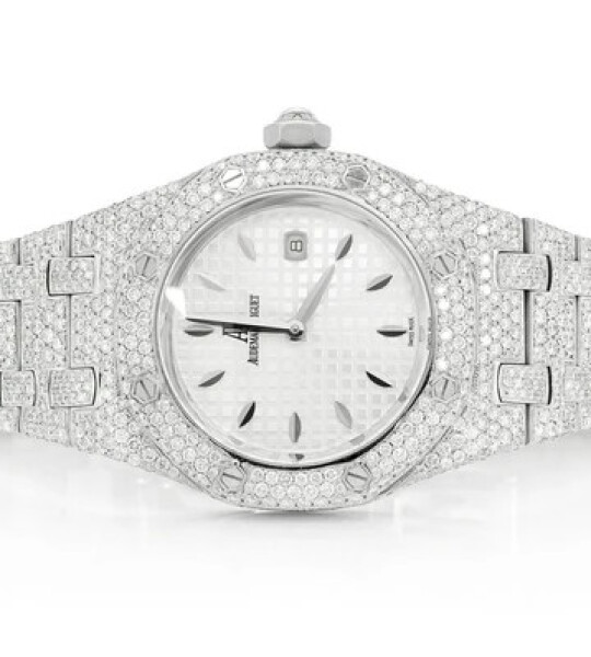 Audemars Piguet Ladies Steel 33MM Quartz - Fully Iced Out